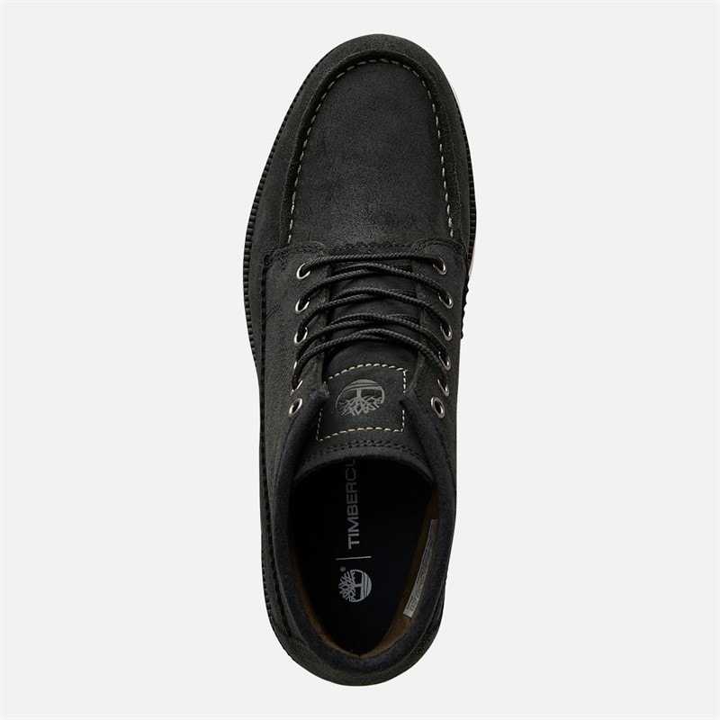 Timberland Mens Britton Mills Mid Lace Chukka Boots Black Suede - Image 4