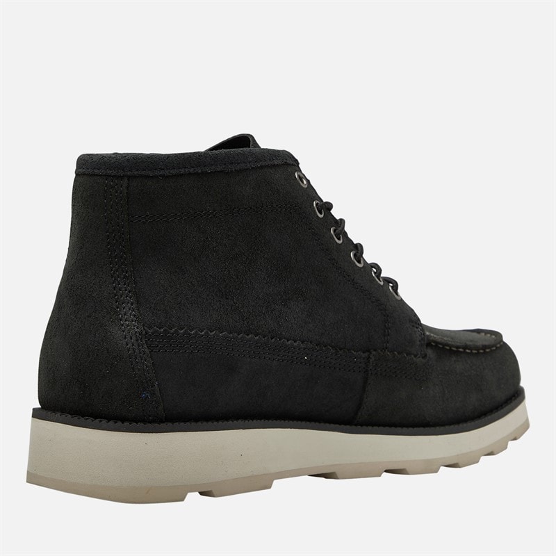 Timberland Mens Britton Mills Mid Lace Chukka Boots Black Suede - Image 5
