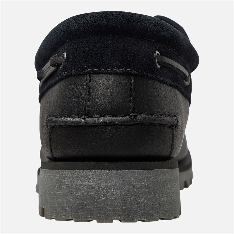Timberland Mens Authentic Boat Shoes Black - Image 3