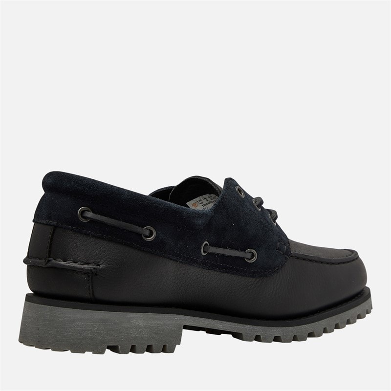 Timberland Mens Authentic Boat Shoes Black - Image 5