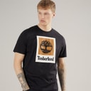 Timberland Mens Stack Logo T-Shirt Black