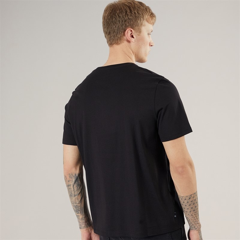 Timberland Mens Stack Logo T-Shirt Black - Image 2
