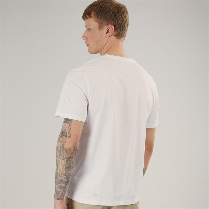 Timberland Mens Stack Logo T-Shirt White - Image 3