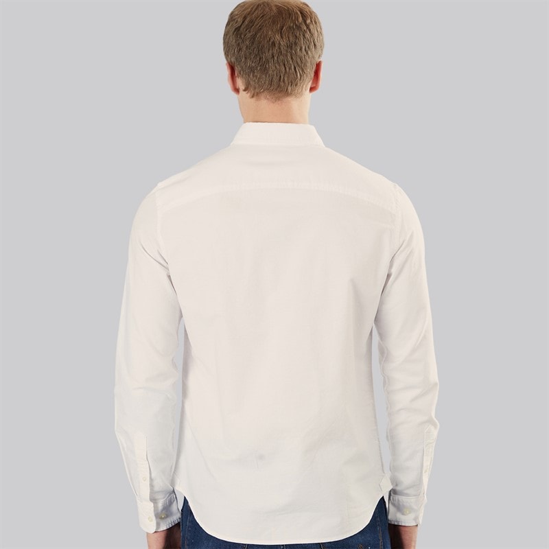 Timberland Mens Long Sleeve Oxford Shirt White - Image 2