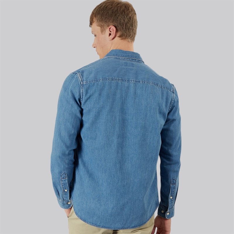 Timberland Mens Long Sleeve Denim Shirt Horizon Blue Wash - Image 2