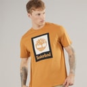 Timberland Mens Stack Logo T-Shirt Wheat Boot