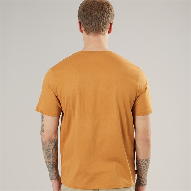 Timberland Mens Stack Logo T-Shirt Wheat Boot - Image 2
