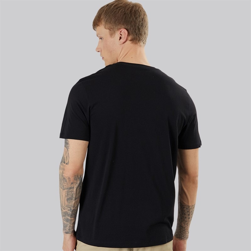 Timberland Mens Kennebec River Tree Logo T-Shirt Black/Wheat Boot - Image 2