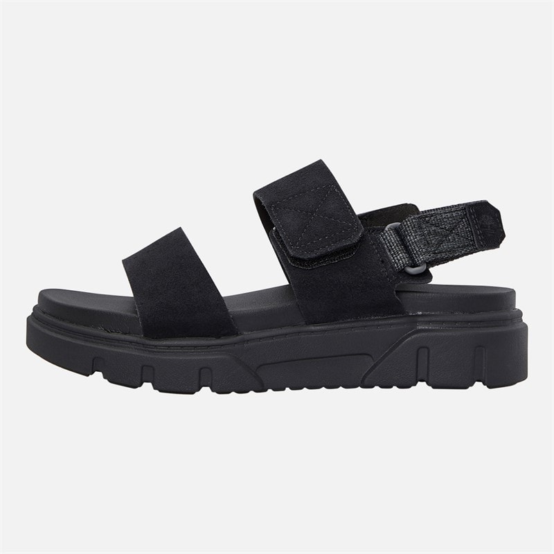 Timberland Womens Backstrap Sandals Black Suede