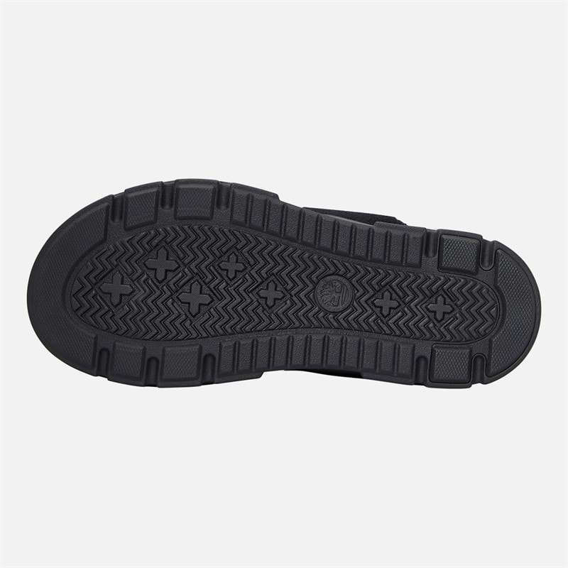 Timberland Womens Backstrap Sandals Black Suede - Image 2