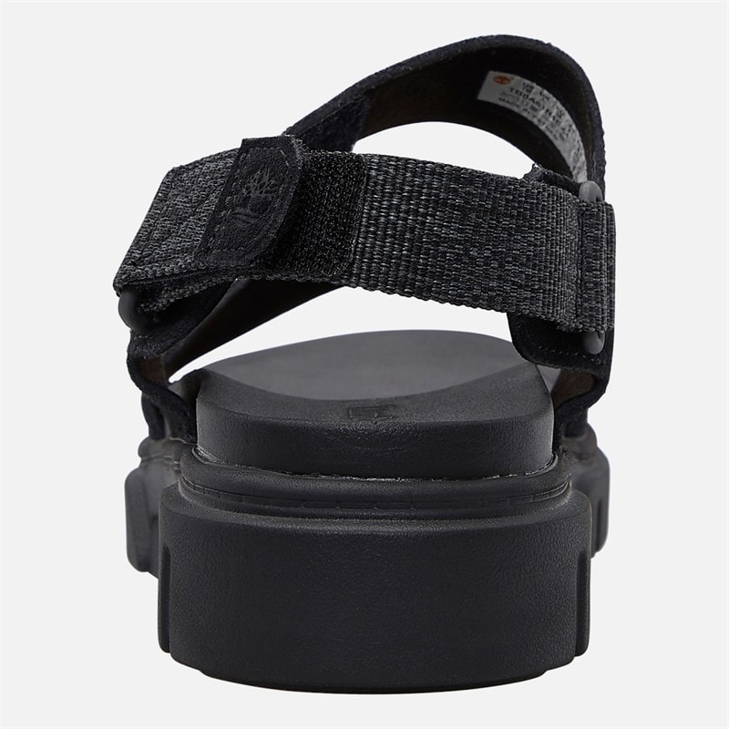 Timberland Womens Backstrap Sandals Black Suede - Image 3