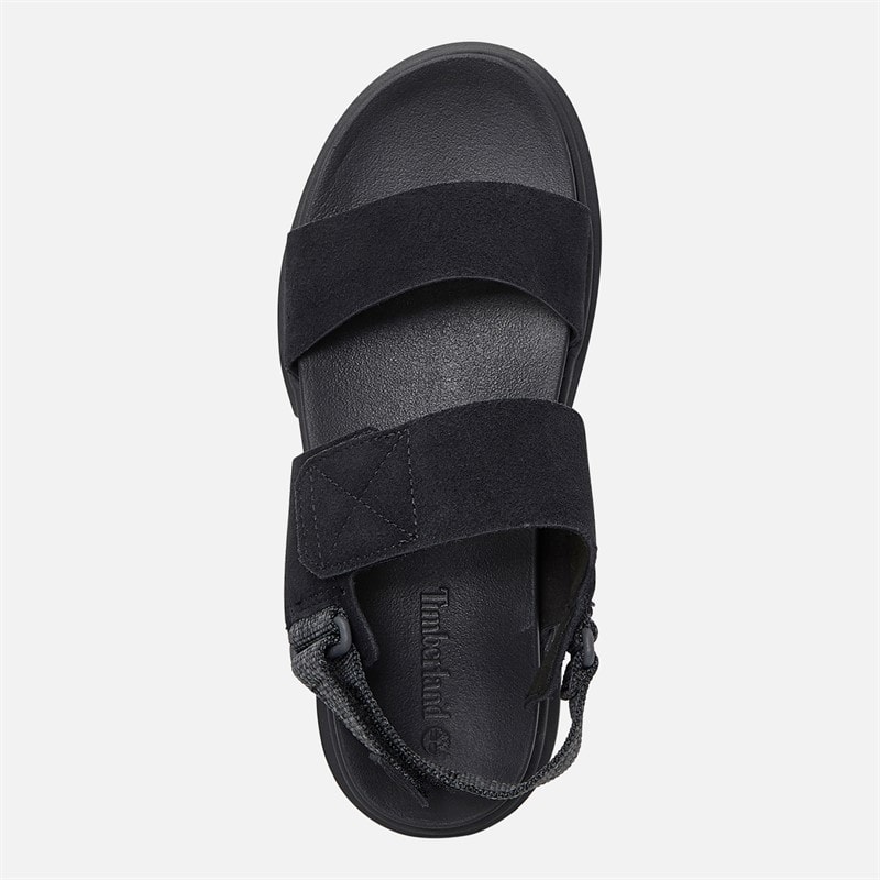 Timberland Womens Backstrap Sandals Black Suede - Image 4