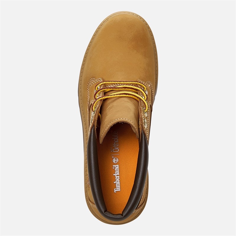 Timberland Womens Mid Waterproof Lace Up Boots Wheat - Image 4