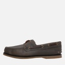 Timberland Mens Classic Boat Shoes Medium Grey Full Grain