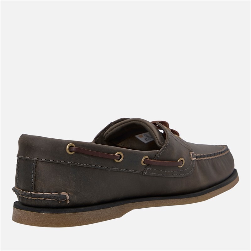 Timberland Mens Classic Boat Shoes Medium Grey Full Grain - Image 5