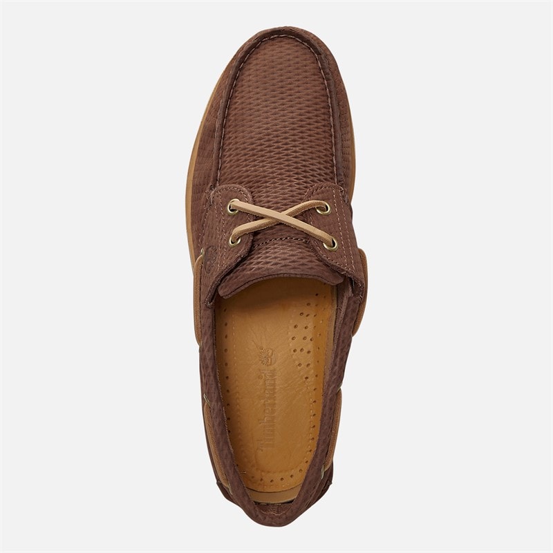 Timberland Mens Classic Boat Shoes Dark Brown Suede - Image 4
