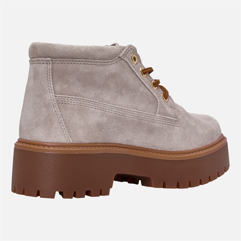 Timberland Womens Mid Lace Up Boots Light Purple Suede - Image 5