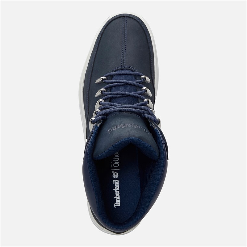 Timberland Mens Davis Square Toe Mid Trainers Navy - Image 4