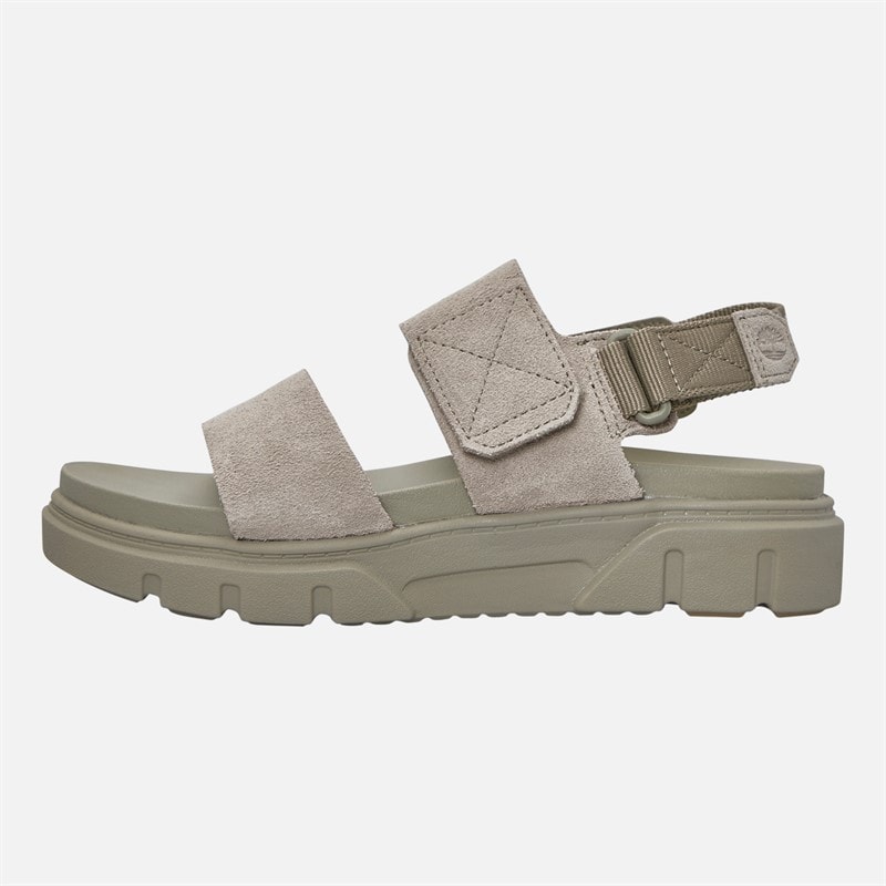 Timberland Womens Backstrap Sandals Light Taupe Suede