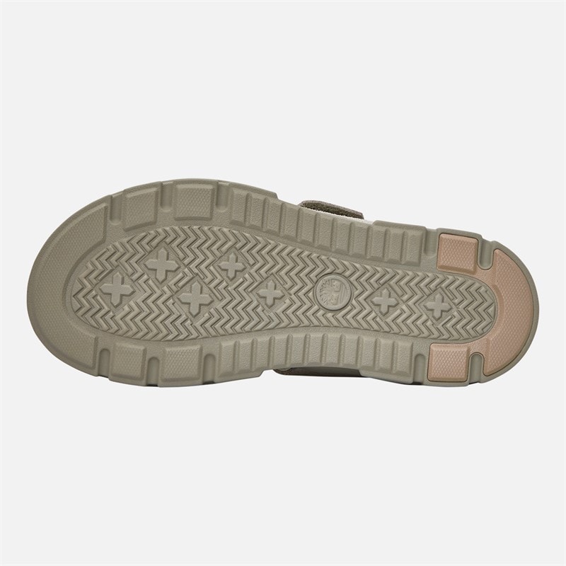 Timberland Womens Backstrap Sandals Light Taupe Suede - Image 2