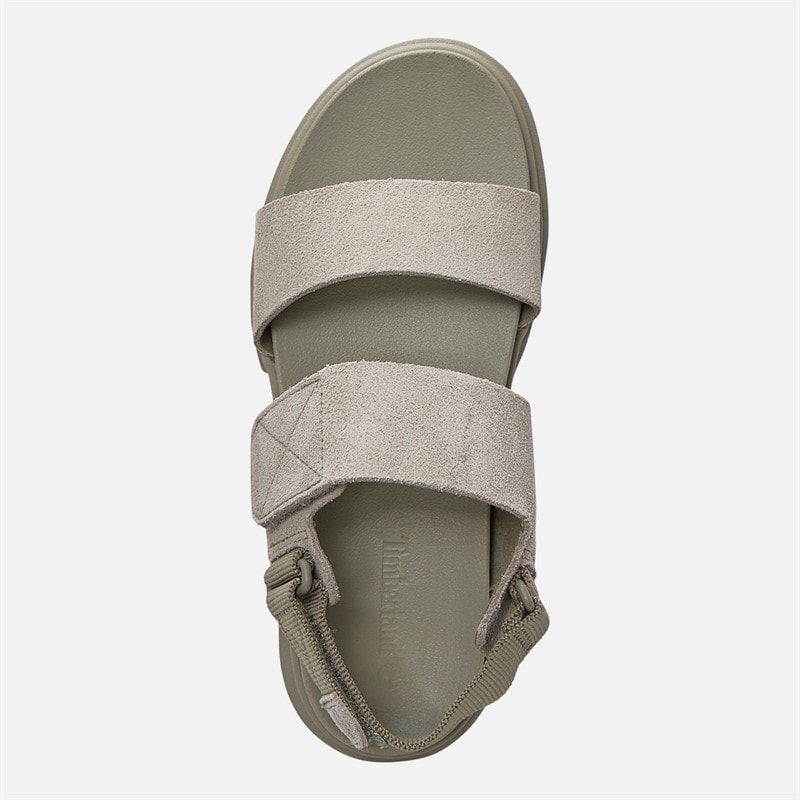 Timberland Womens Backstrap Sandals Light Taupe Suede - Image 4