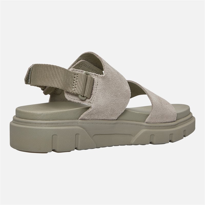 Timberland Womens Backstrap Sandals Light Taupe Suede - Image 5