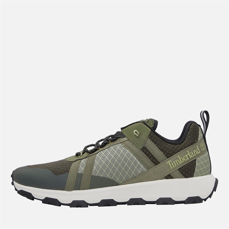 Timberland Mens Winsor Trail Trainers Dark Green Mesh