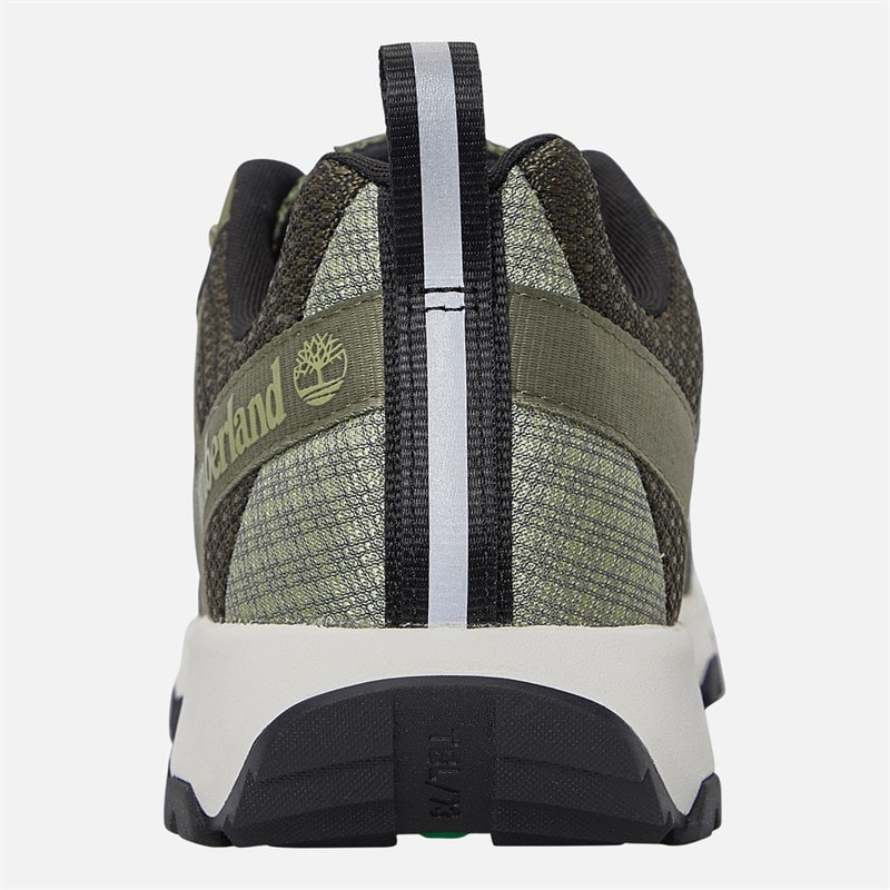 Timberland Mens Winsor Trail Trainers Dark Green Mesh - Image 3