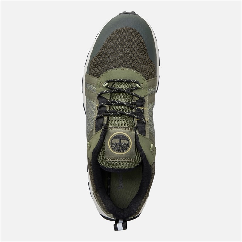 Timberland Mens Winsor Trail Trainers Dark Green Mesh - Image 4