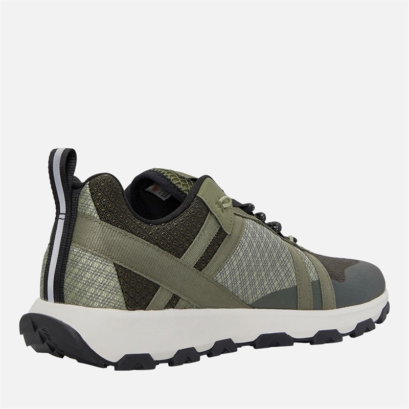 Timberland Mens Winsor Trail Trainers Dark Green Mesh - Image 5