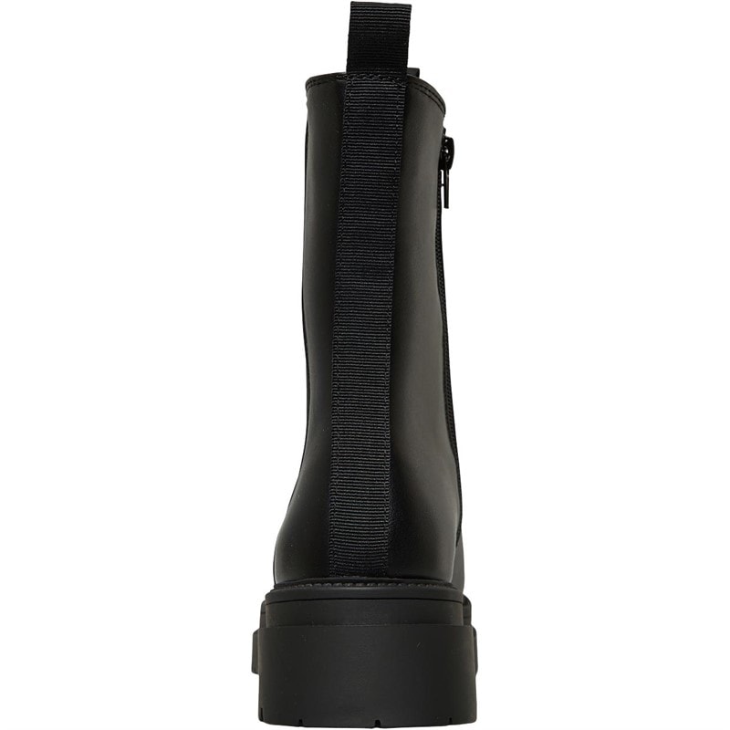 Truffle Collection Womens Chunky Heel Chelsea Boots Black - Image 3