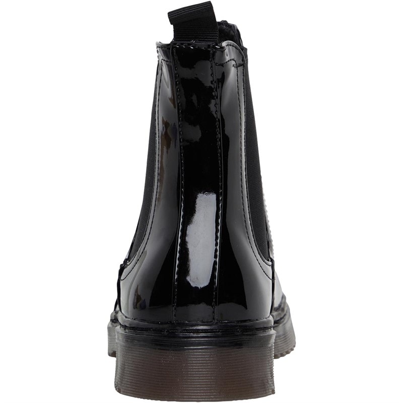 Truffle Collection Womens Buk Chelsea Boots Black Patent - Image 3