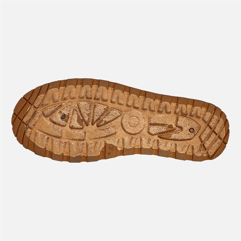Truffle Collection Womens Vimto Chunky Warm Lined Aztec Slippers Chestnut Micro - Image 3