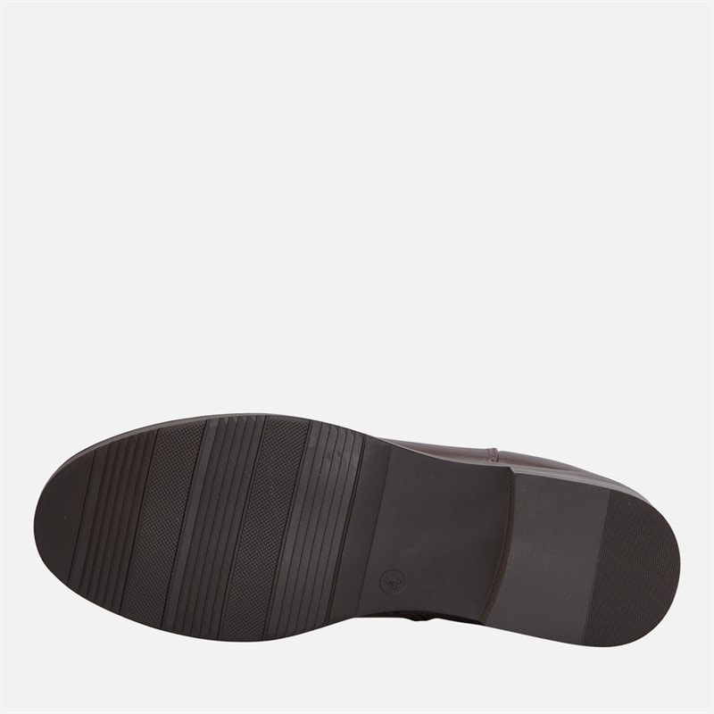 Truffle Collection Womens Trim Detail Chelsea Boots Chocolate Pu - Image 2
