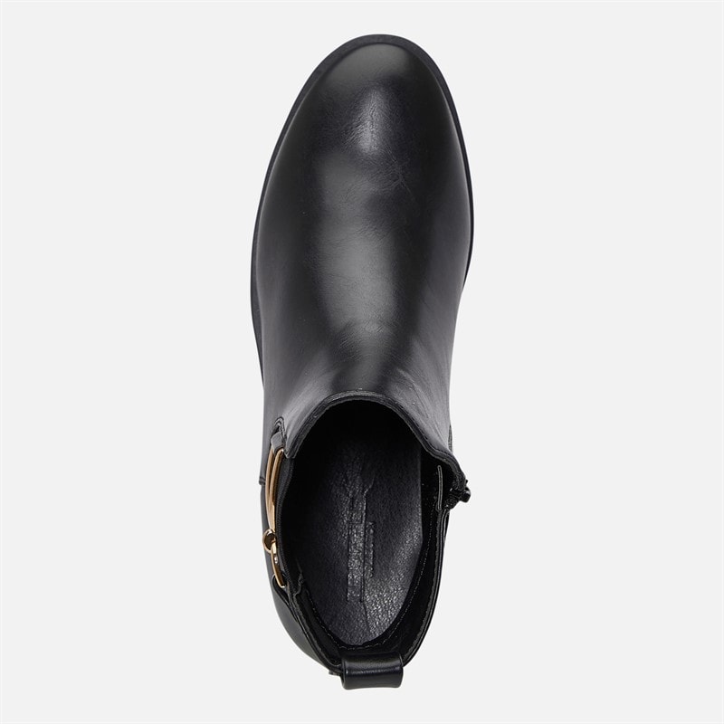 Truffle Collection Womens Trim Detail Chelsea Boots Black Pu - Image 4