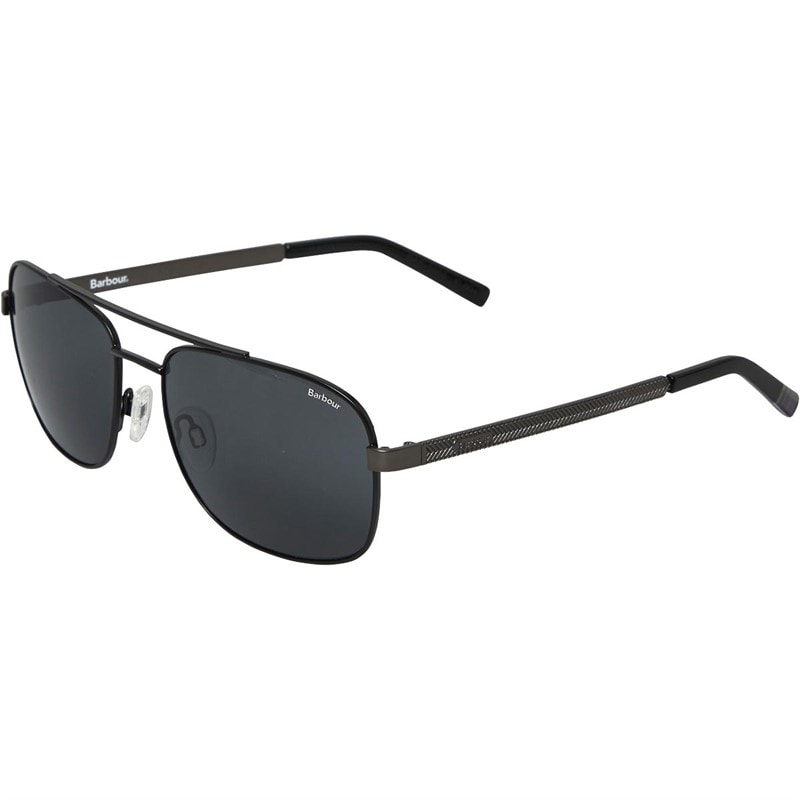 Barbour Mens Sunglasses Matte Black - Image 1