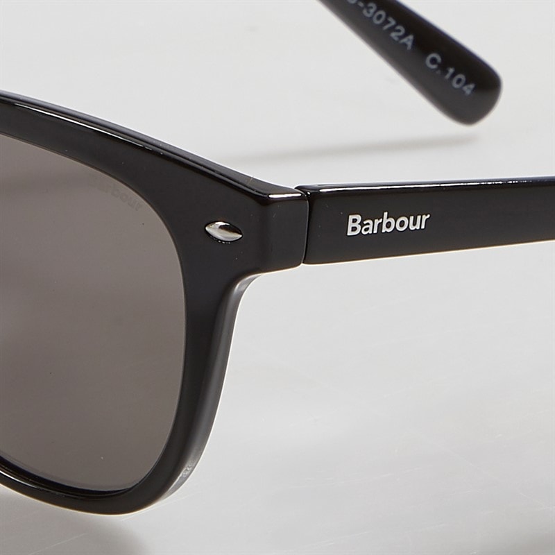 Barbour Sunglasses Shiny Black - Image 4