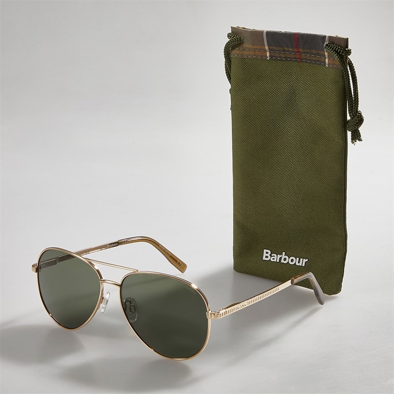 Barbour Mens Sunglasses Shiny Gold - Image 3