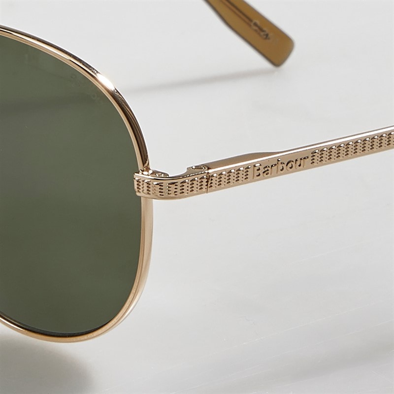 Barbour Mens Sunglasses Shiny Gold - Image 4