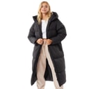 L'amore Couture Womens Fields Maxi Length Puffer Coat Black