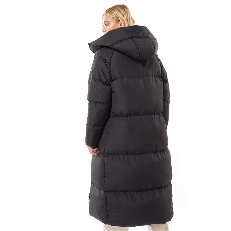 L'amore Couture Womens Fields Maxi Length Puffer Coat Black - Image 2