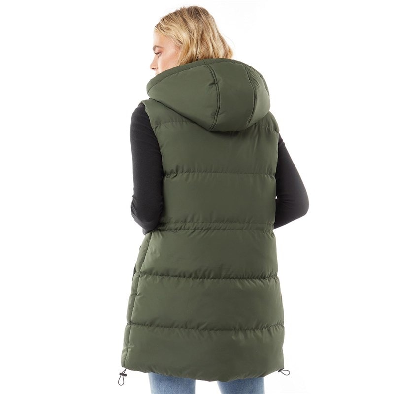 L'amore Couture Womens Starlight Gilet Olive - Image 2