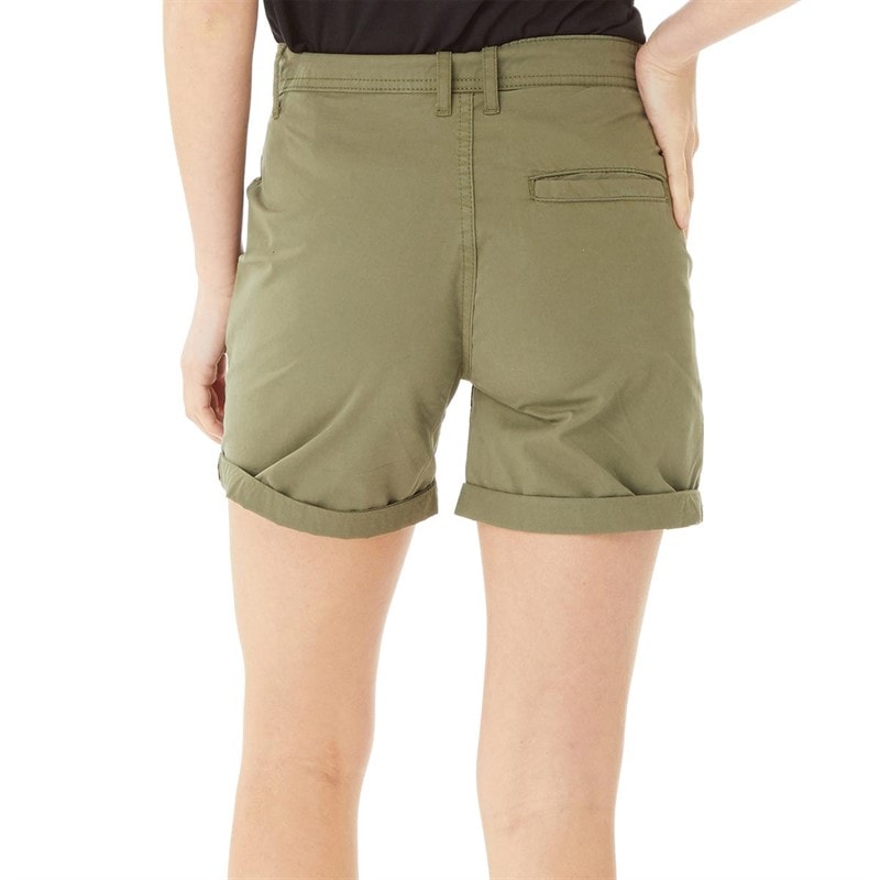 L'amore Couture Womens Grace Chino Shorts Khaki - Image 2