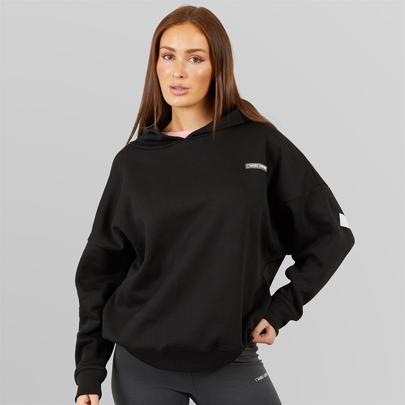 L'amore Couture Womens Ryleigh Hoodie Black - Image 2