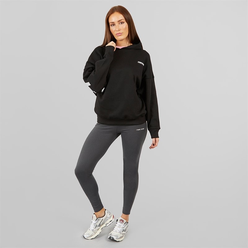 L'amore Couture Womens Ryleigh Hoodie Black - Image 4