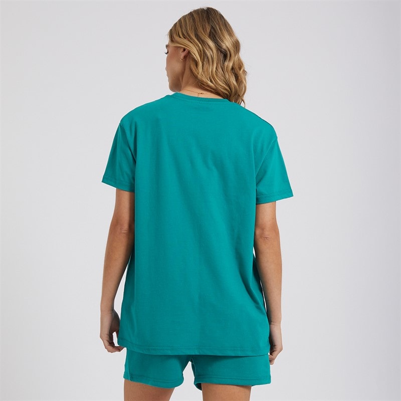 L'amore Couture Womens Yser T-Shirt And Shorts Set Teal - Image 2