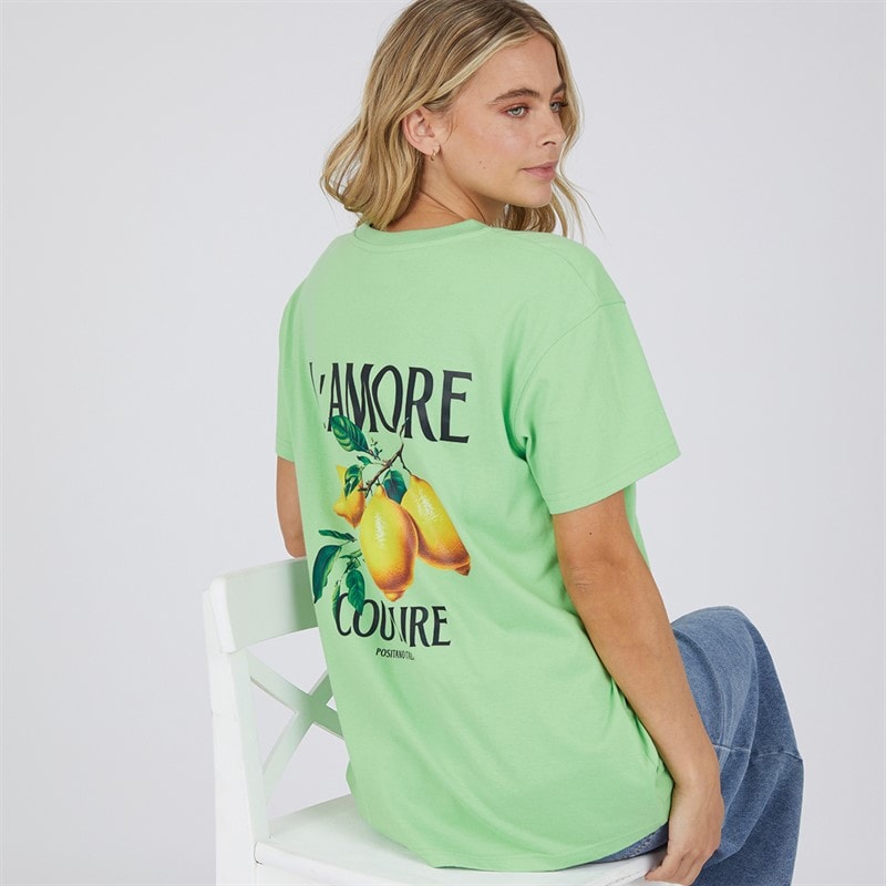 L'amore Couture Womens Ortona T-Shirt Green