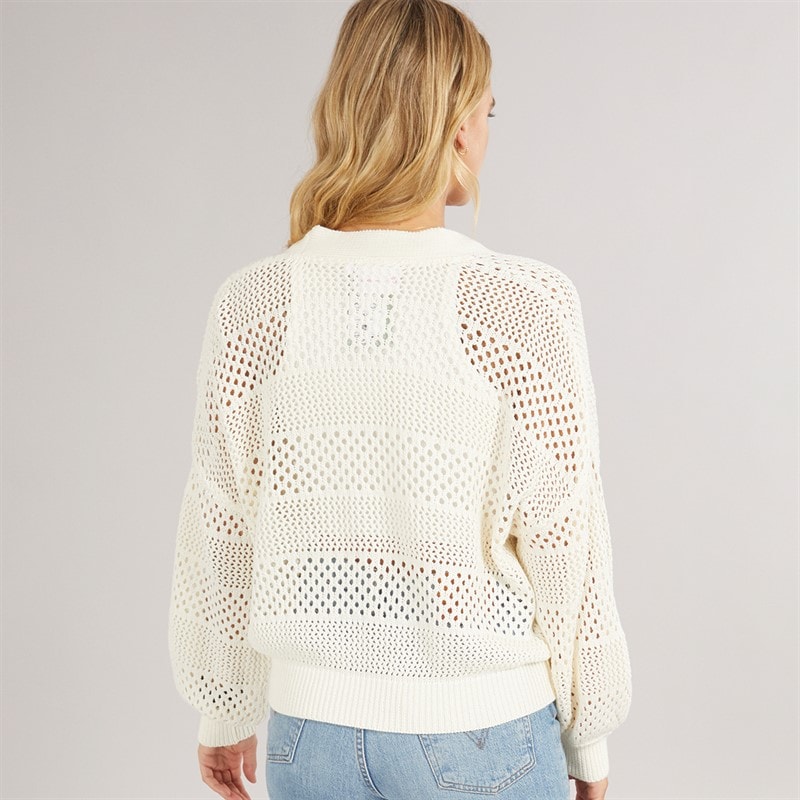 L'amore Couture Womens Marino Cardigan Cream - Image 2