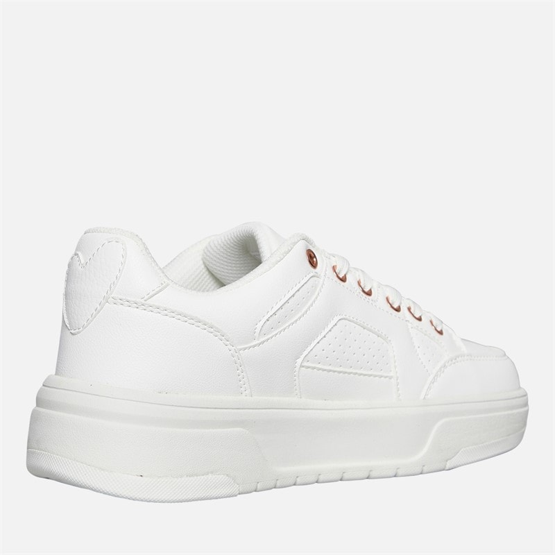 L'amore Couture Womens Eden Trainers White/White - Image 5