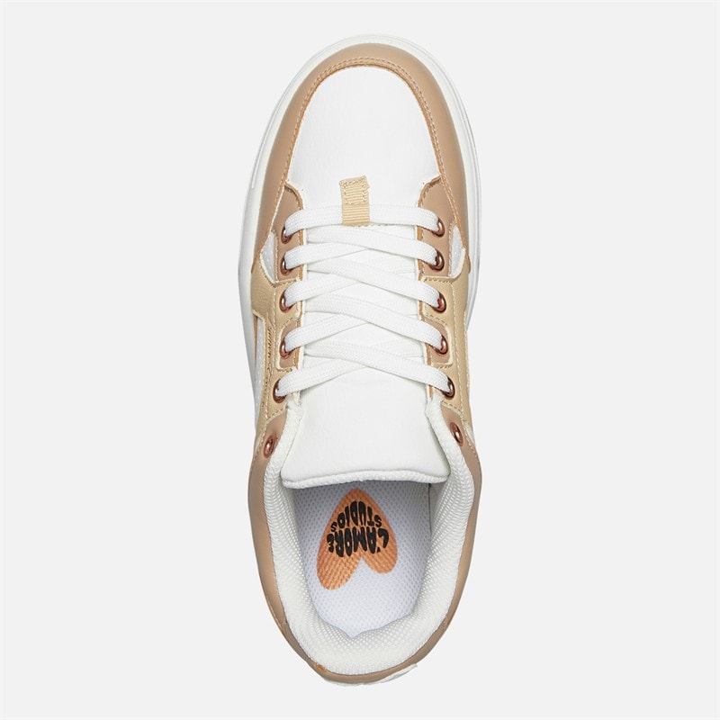 L'amore Couture Womens Eden Trainers Nude/White - Image 4